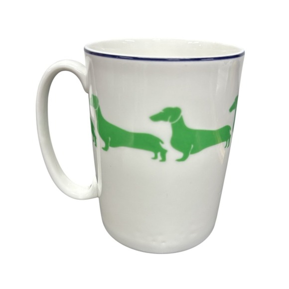 Kate Spade Wickford Dachshund Tidbit Dessert Plate 5.75" Lenox Mug 4" EUC Set - Picture 7 of 11
